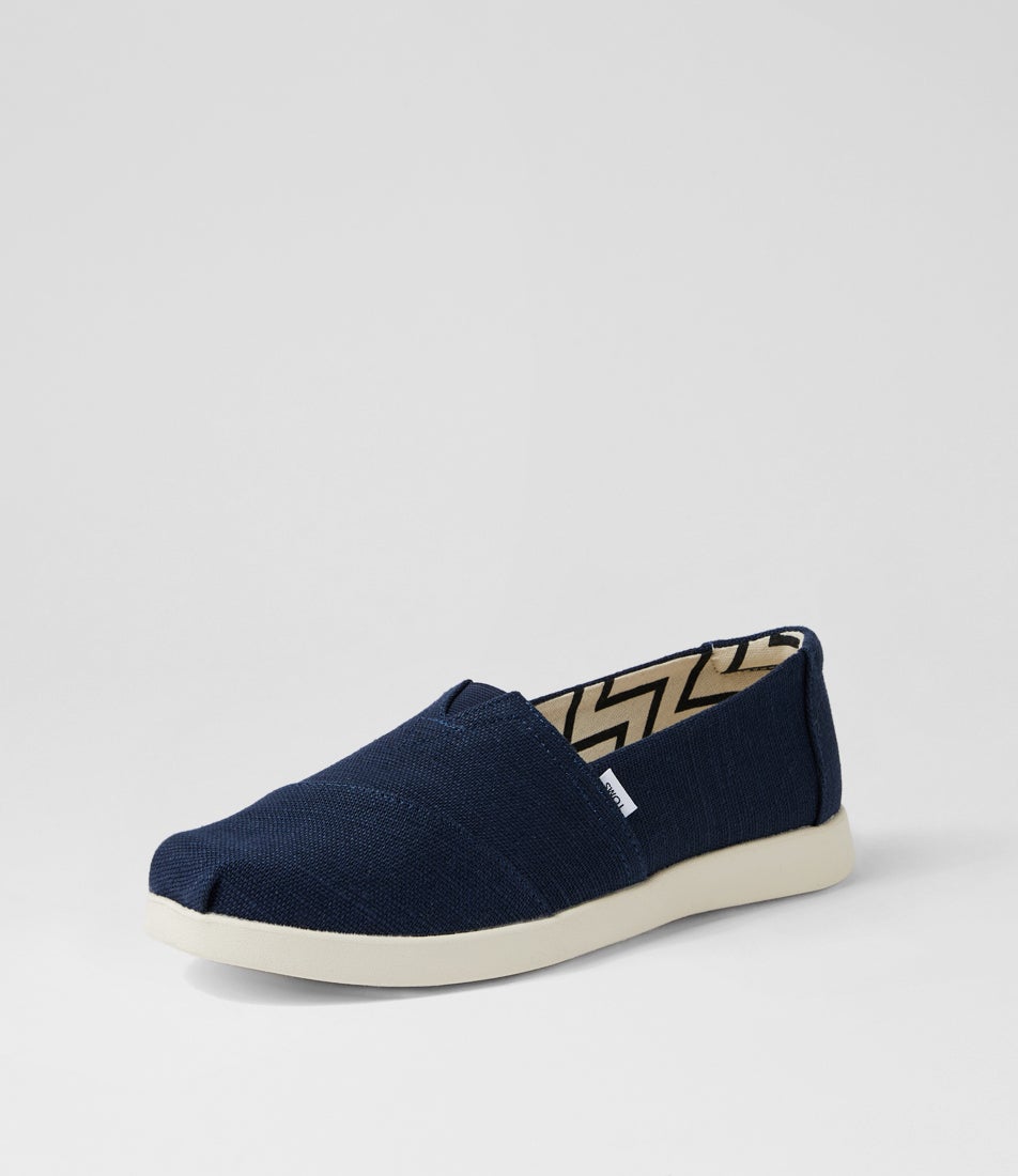 Alpargata Plus Navy Canvas Flat Shoes