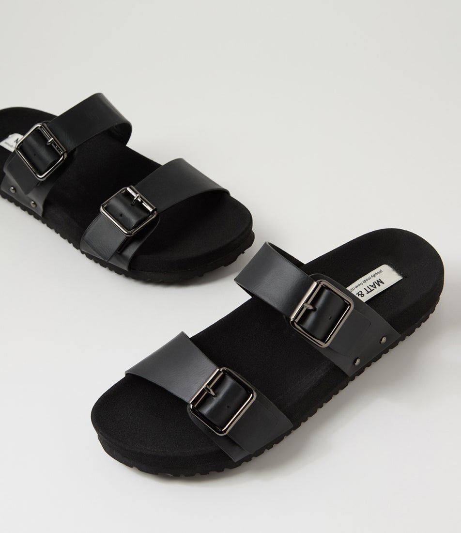 Ibaka Black Pu Slides