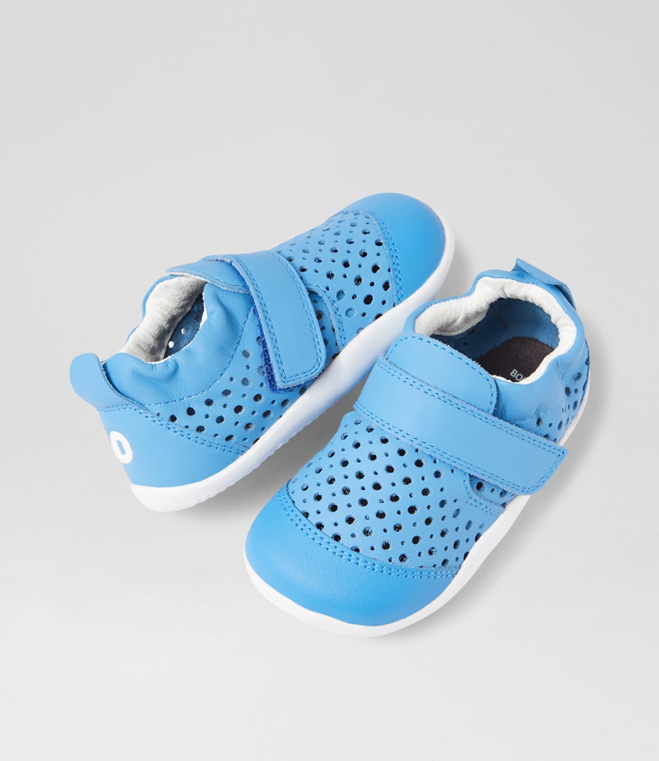 Xp Go Punch Infant Azure Leather Flat Shoes