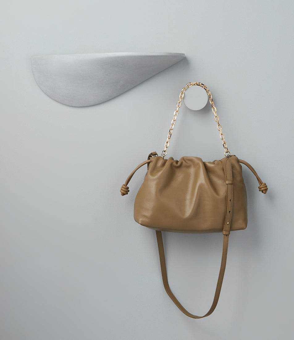 Iriis Olive Leather Handbag