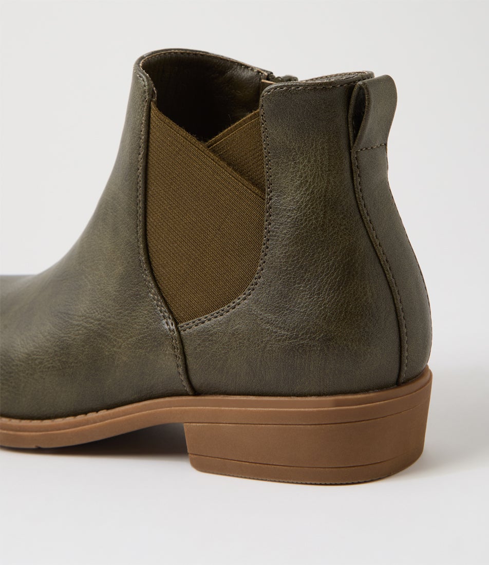 Ricola Khaki Ankle Boots