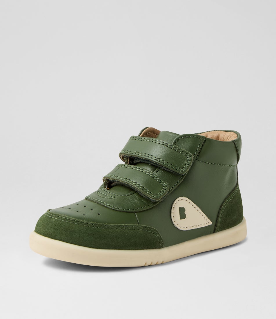Iw Champ High Toddler Bronze Green Leather Ankle Boots