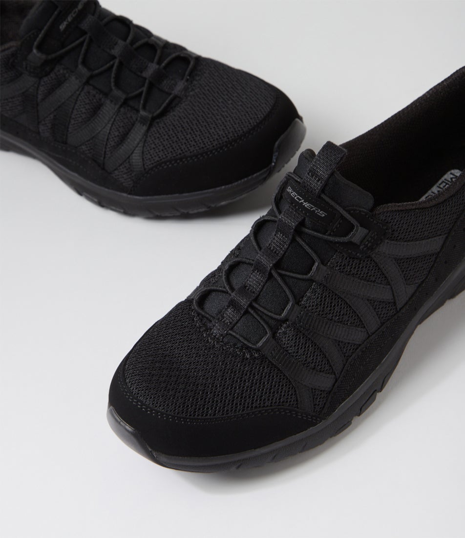 Gratis Sport Live Golden Black Fabric Sneakers