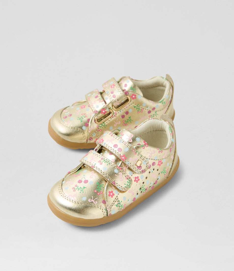 Su Ace Infant Gold Multi Leather Sneakers