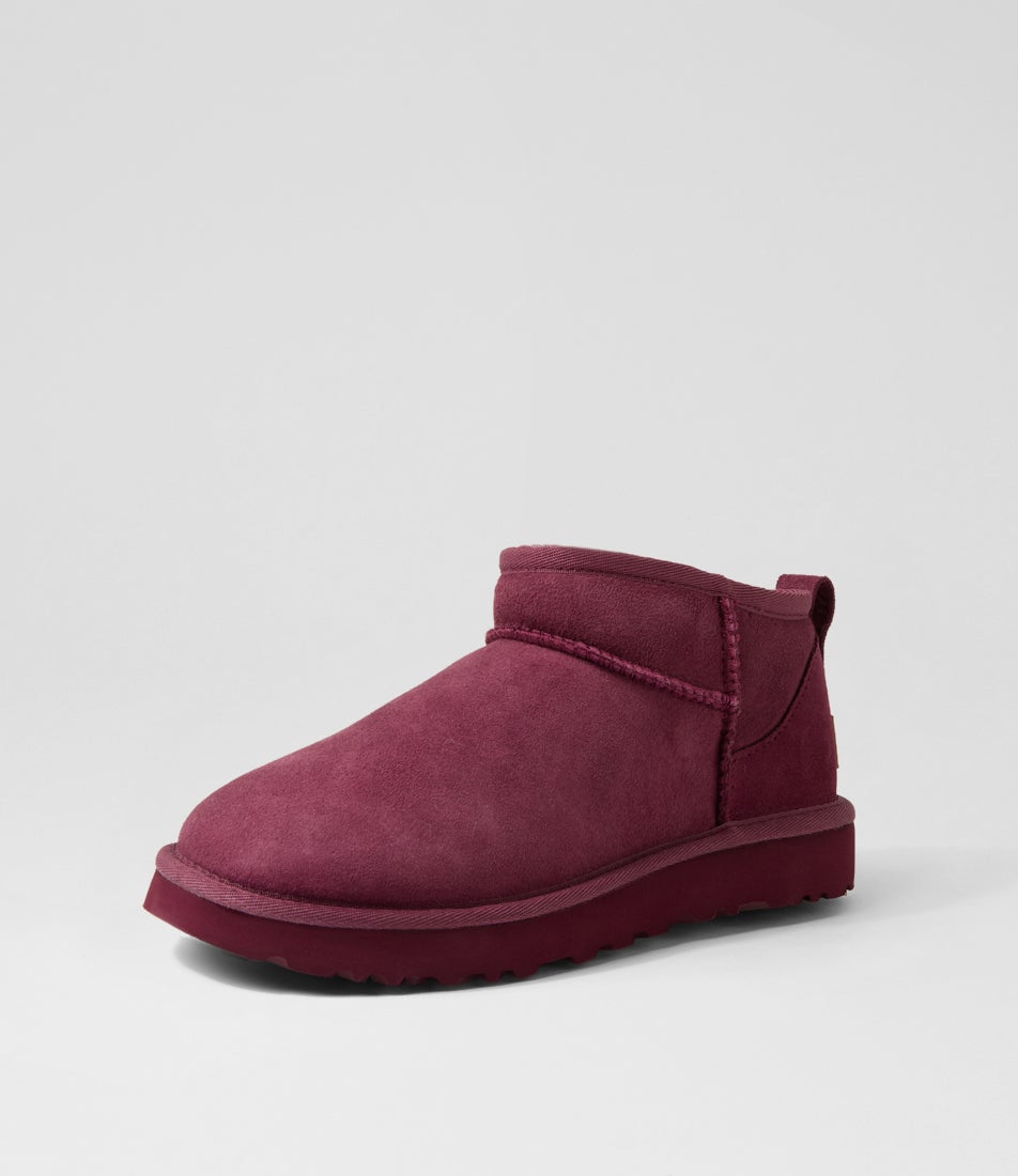 Ultra Mini Burnt Magenta Suede Ankle Boots Ultra Mini Burnt Magenta Suede Ankle Boots