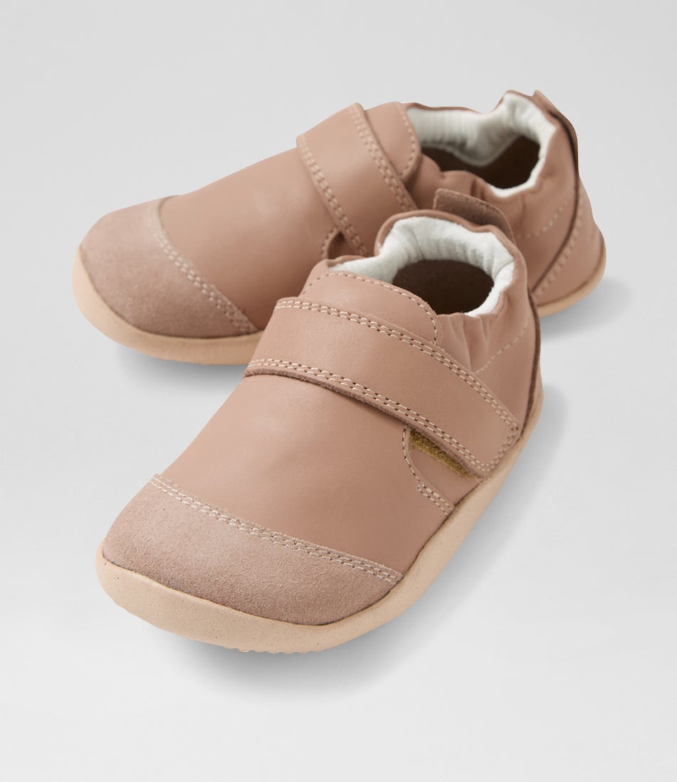 Xp Marvel Infant Warm Taupe Leather Flat Shoes