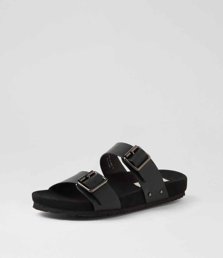 Ibaka Black Pu Slides