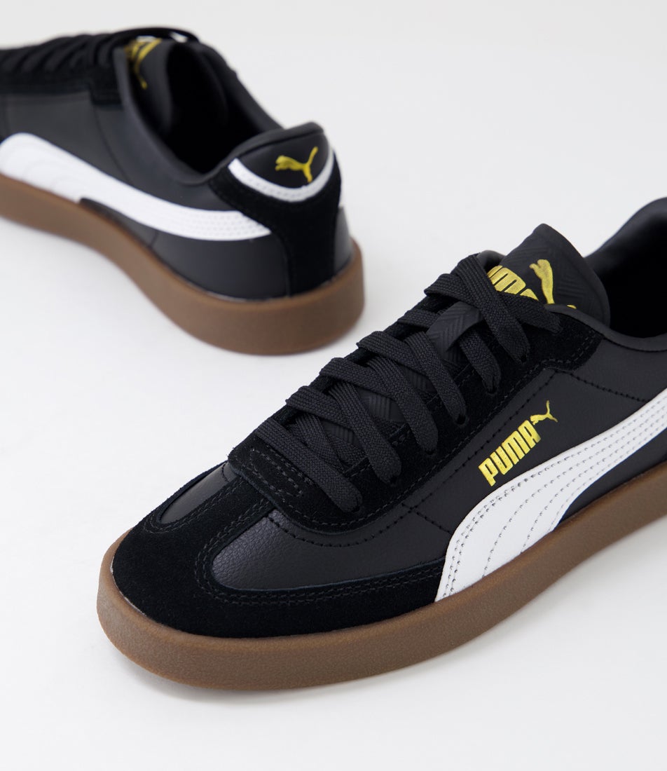 Club 2 Era Junior Black White Suede Sneakers