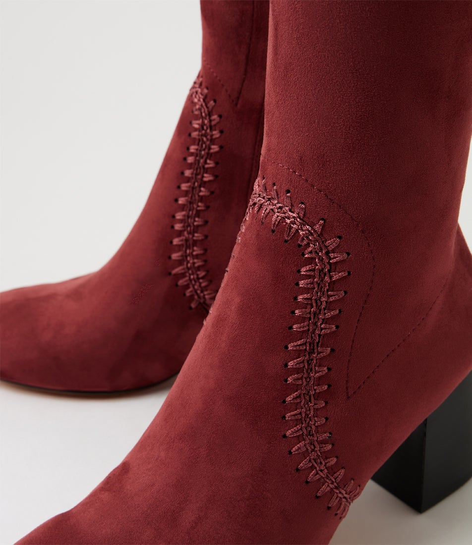 Saris Shiraz Stretch Microsuede Knee High Boots