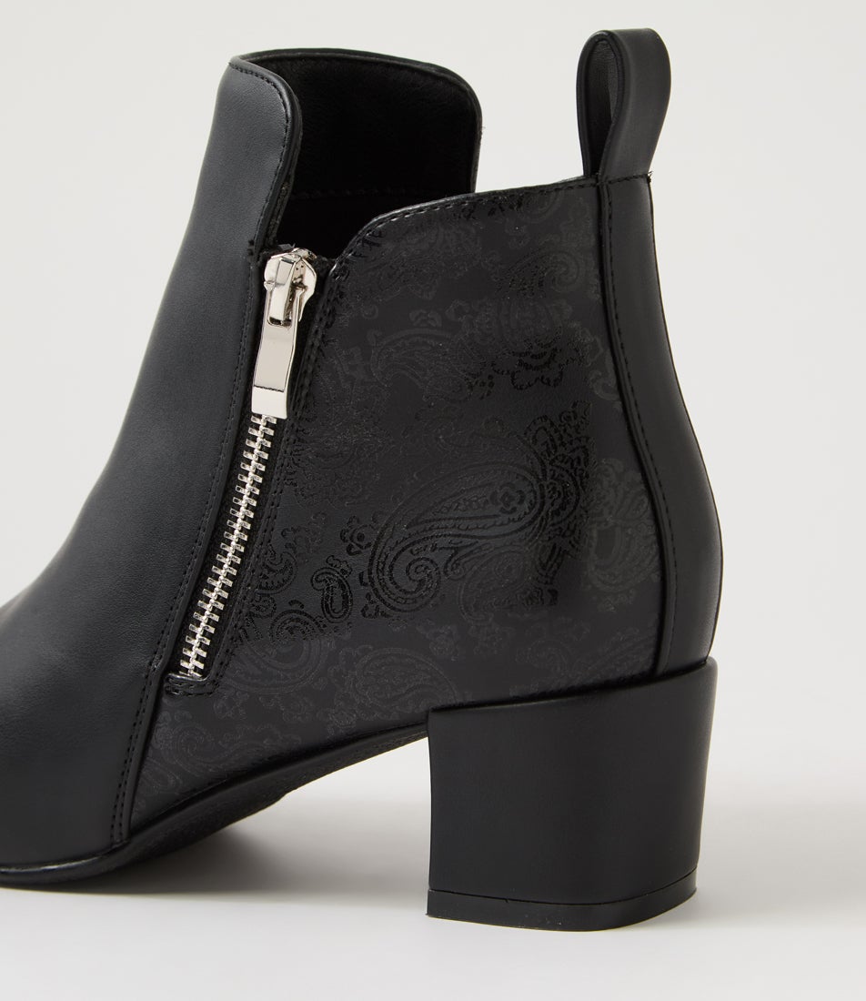 Hamble Black Ankle Boots