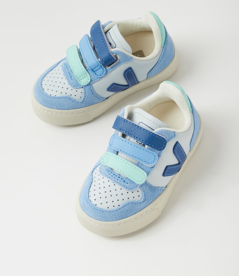 Small V10 Toddler Ice Multi Indigo Leather Sneakers