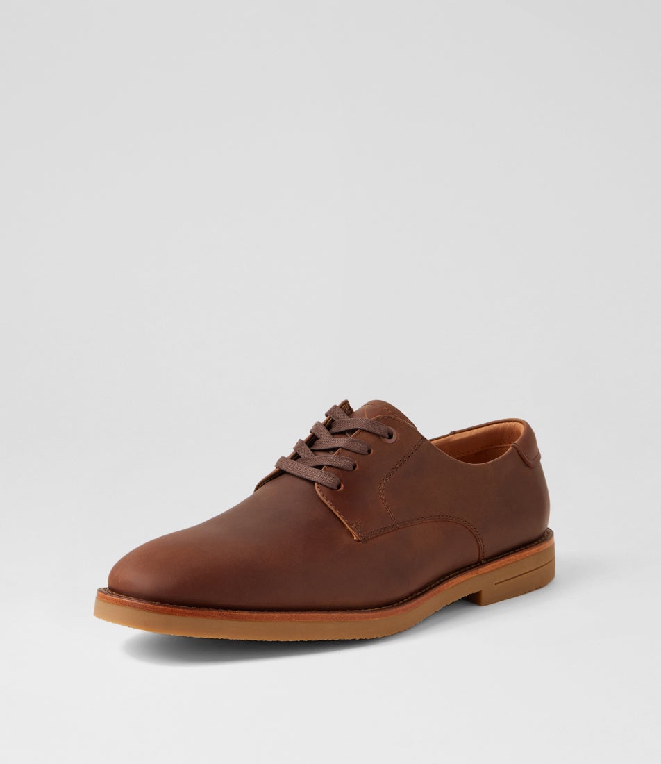 Gobi Tan Oiled Leather Flat Shoes
