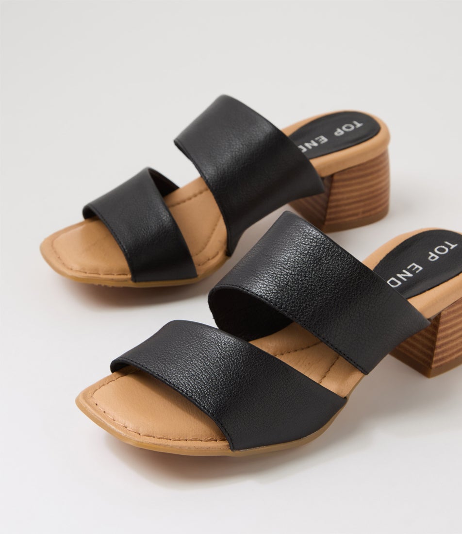 Fevella Black Natural Leather Sandals Fevella Black Natural Leather Sandals