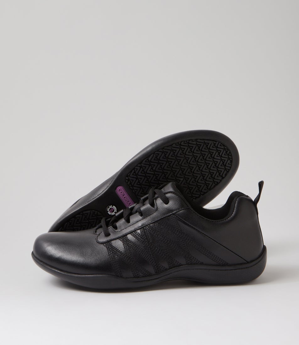 Greer Black Leather Sneakers