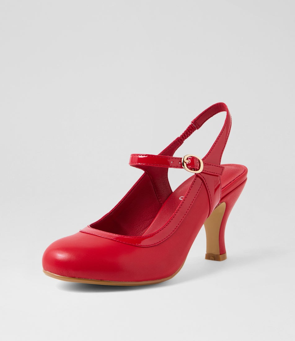 Mintina Red Patent Pu Heels
