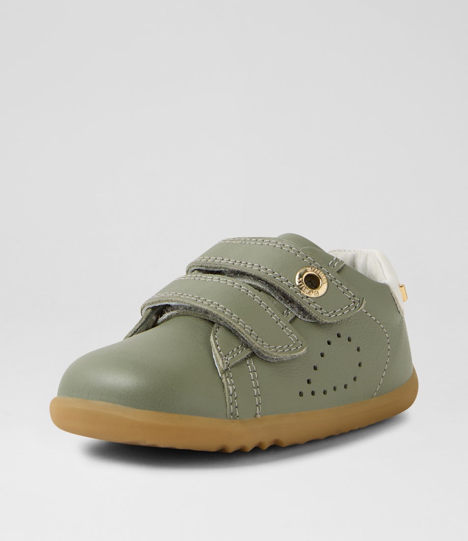 Su Maverick Toddler Vetiver Leather Flat Shoes