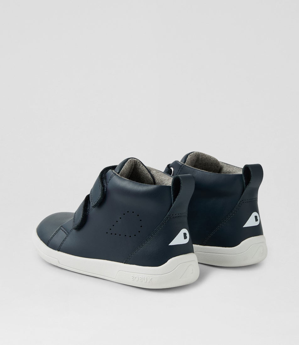 Kp Grass Court High 2 Junior Navy Leather Ankle Boots