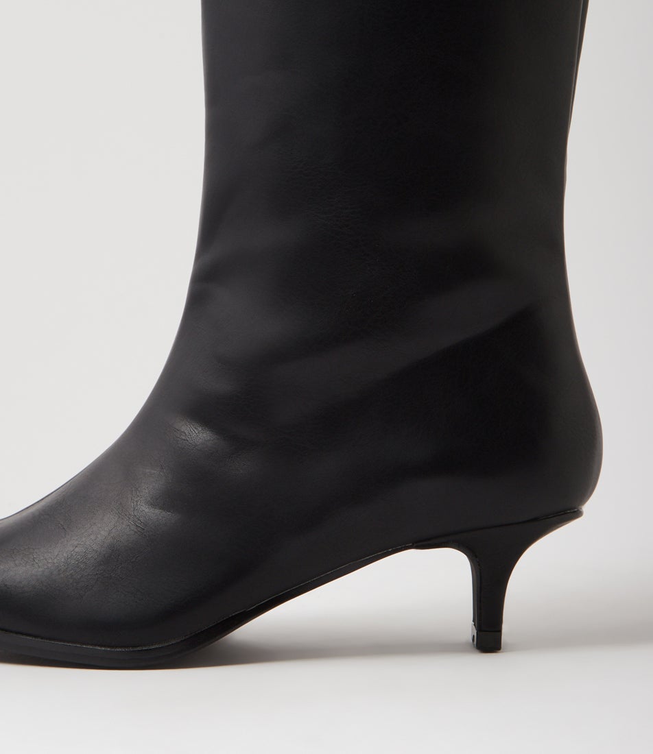 Spicy Black Knee High Boots