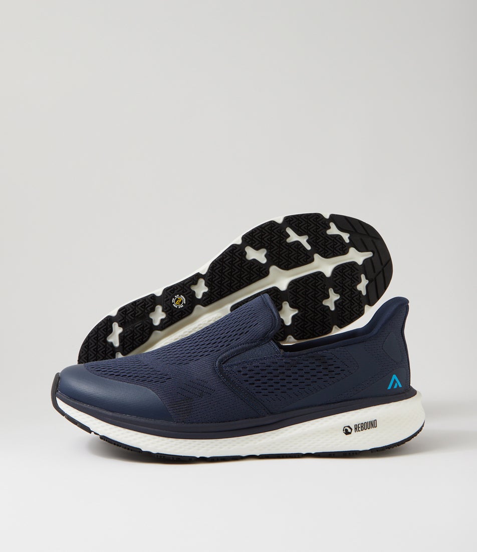 Luman Navy Mesh Sneakers