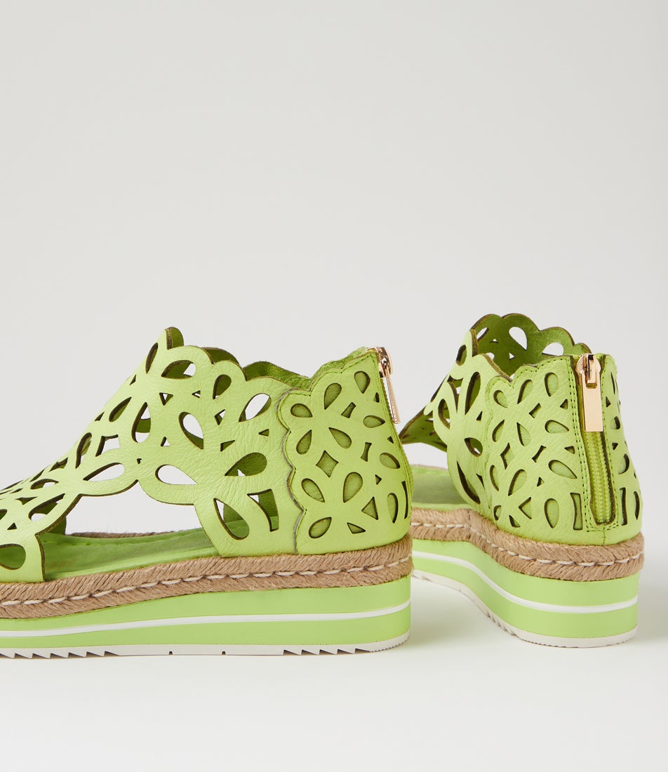 Adely Light Citrus Leather Sandals