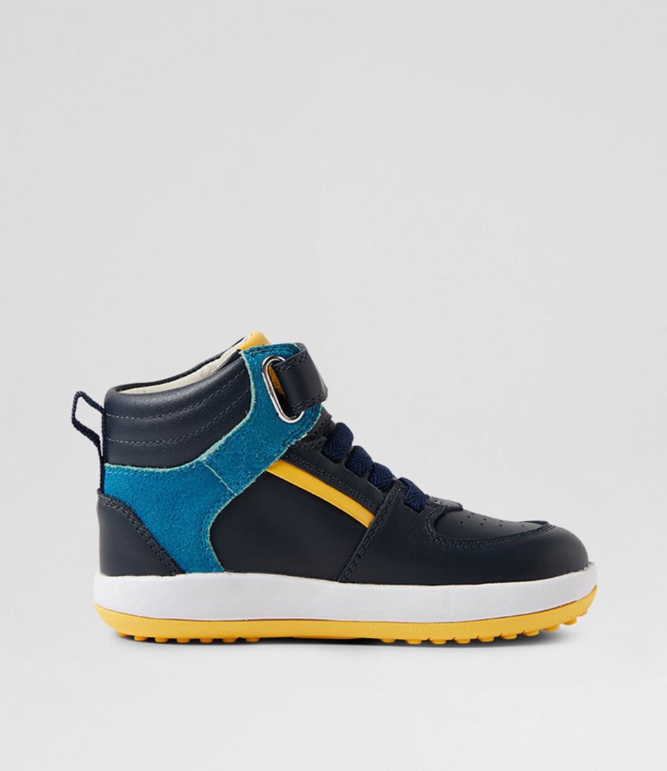 Iw Topspin Navy Leather Ankle Boots