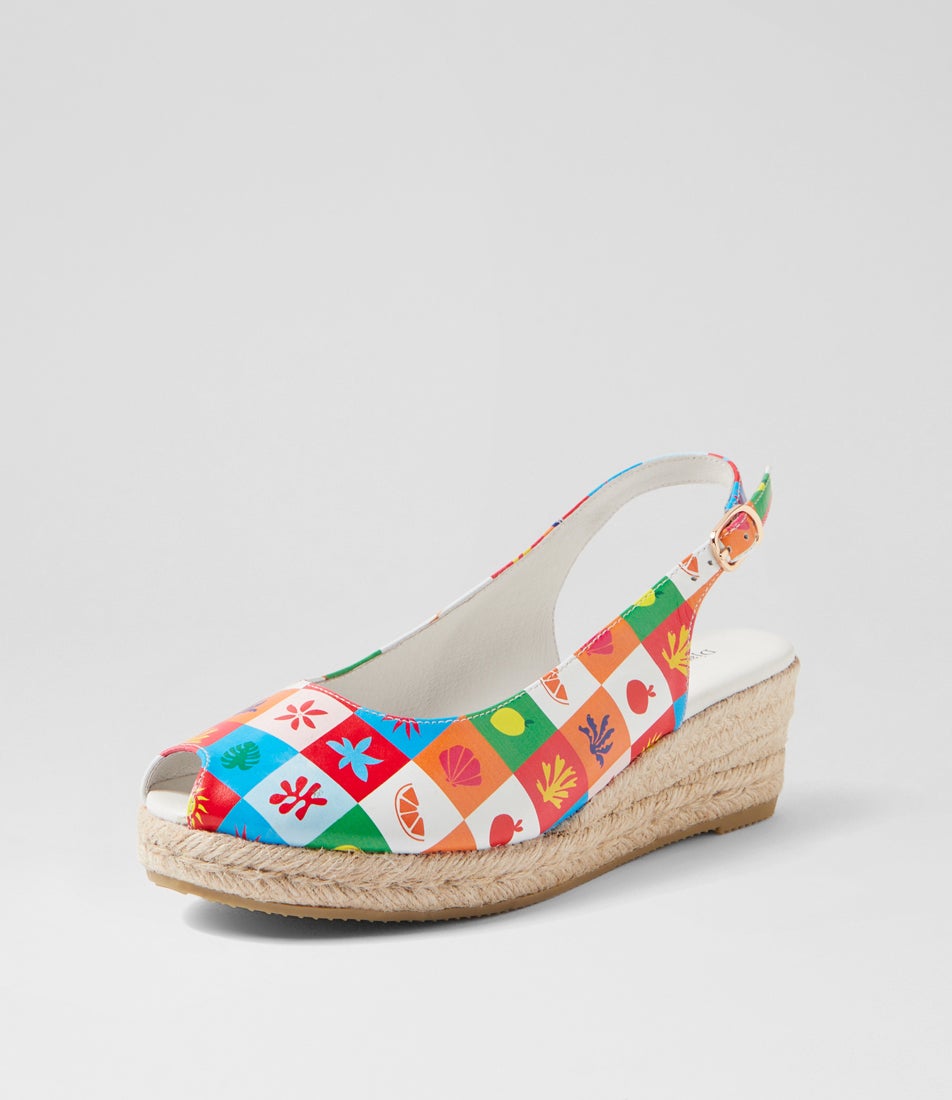 Saniarly Summer Squares Natural Rope Leather Sandals