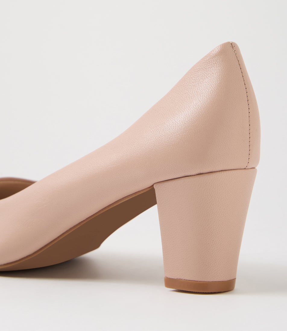 Milliest Nude Leather Heels Milliest Nude Leather Heels