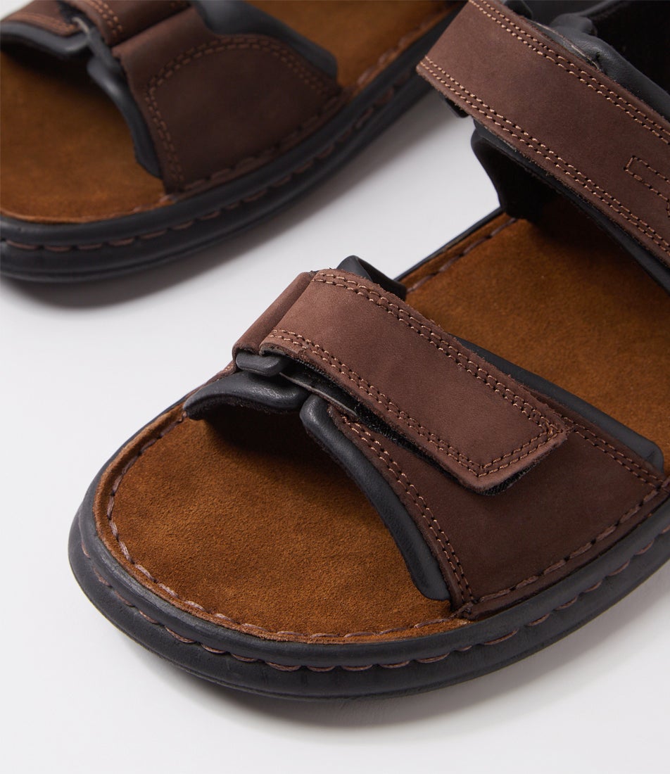 Rafe Brasil Schwarz Leather Sandals