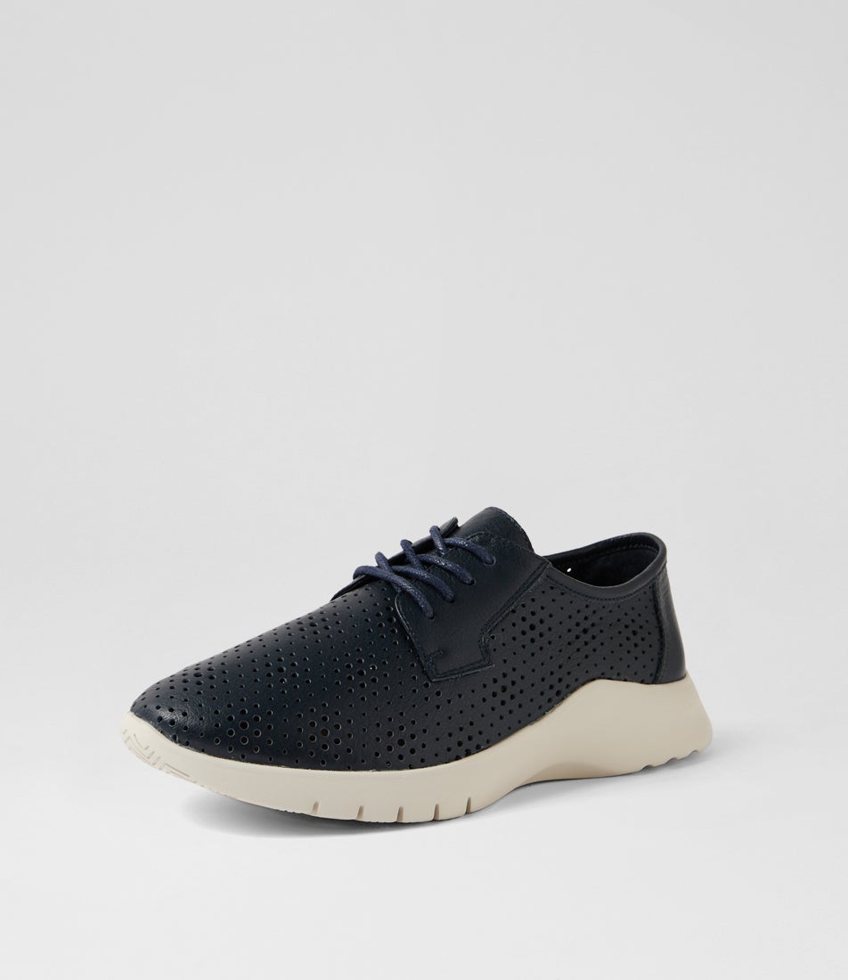 Provence Xw Navy Leather Sneakers