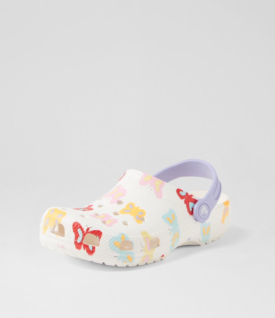 Butterfly Graphic Junior Chalk Croslite Sandals