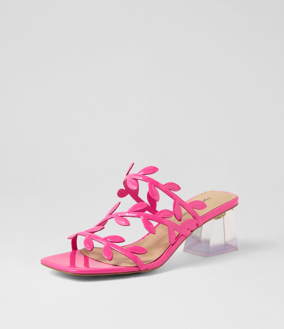 Maylie Hot Pink Patent Leather Sandals