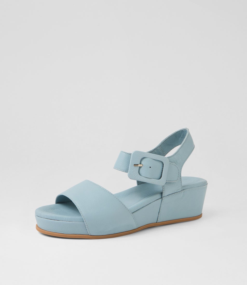 Fedila Denim Leather Sandals