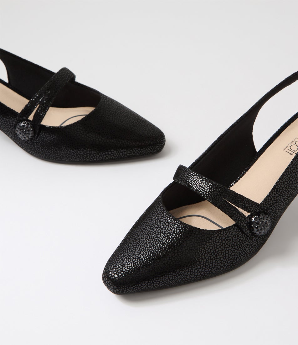 Lisshle2 Black Dot Suede Heels Lisshle2 Black Dot Suede Heels