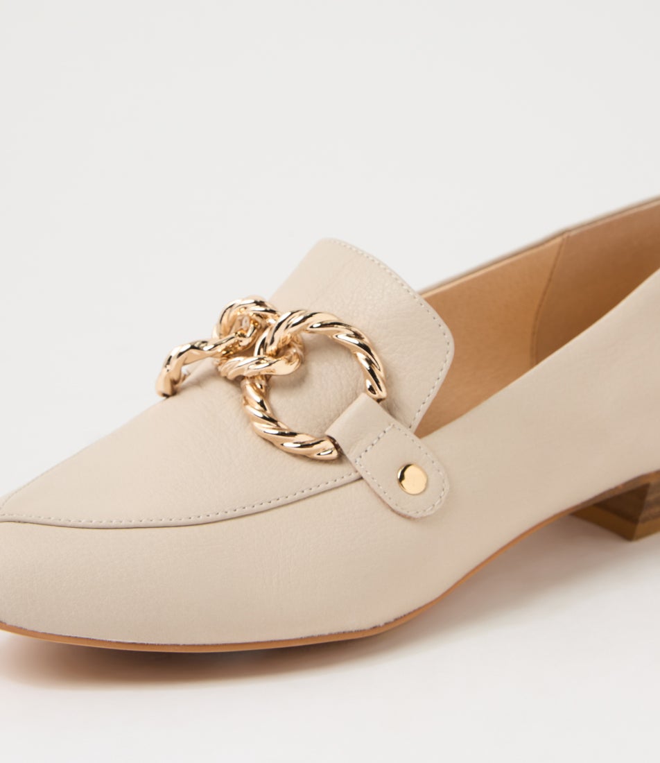 Esben Vanilla Leather Loafers