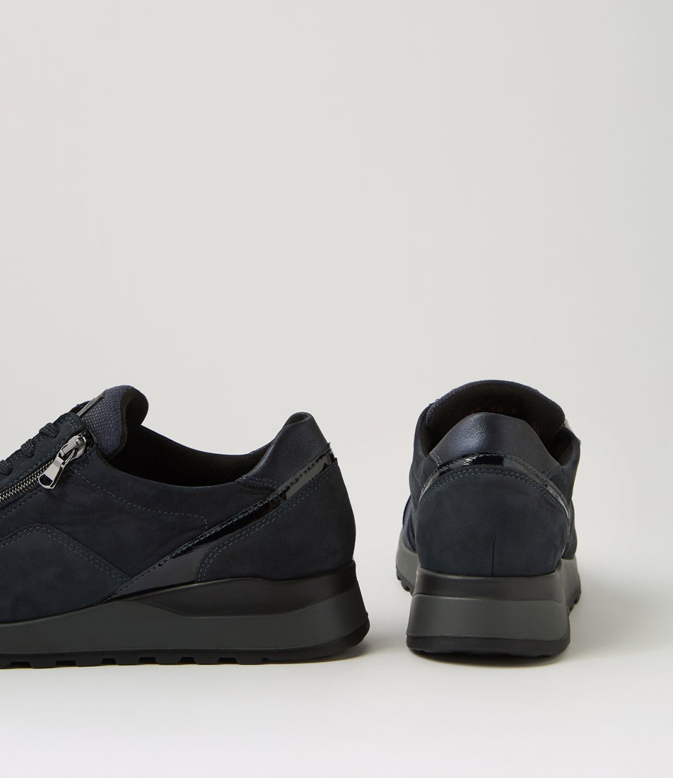 Hiroko 15 Notte Mix Leather Sneakers