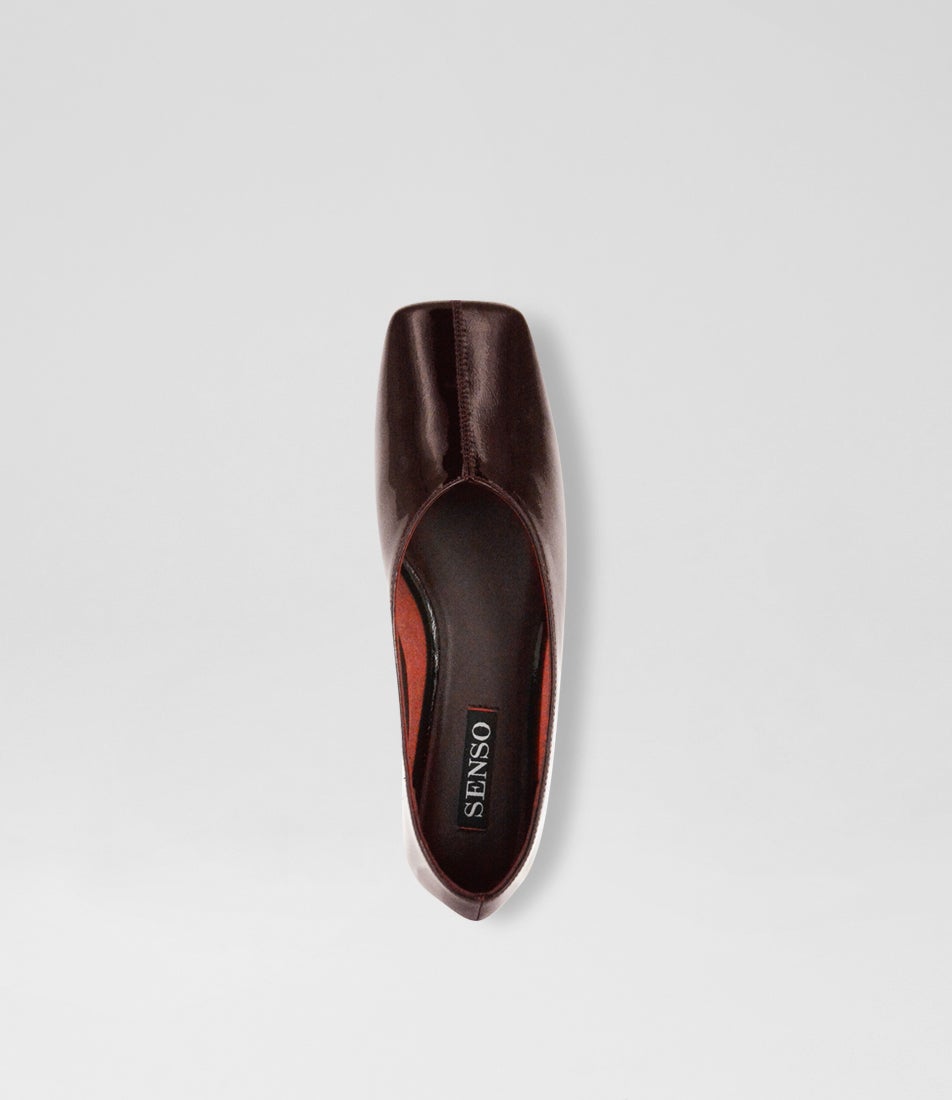 Brynn Merlot Patent Leather Ballet Flats