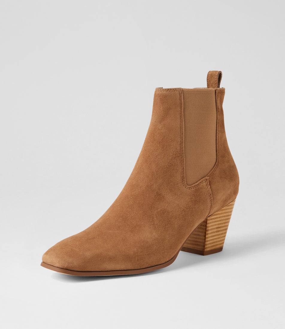 Rolmy Light Choc Suede Ankle Boots