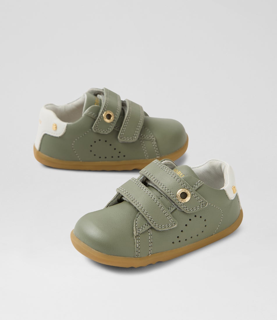Su Maverick Toddler Vetiver Leather Flat Shoes