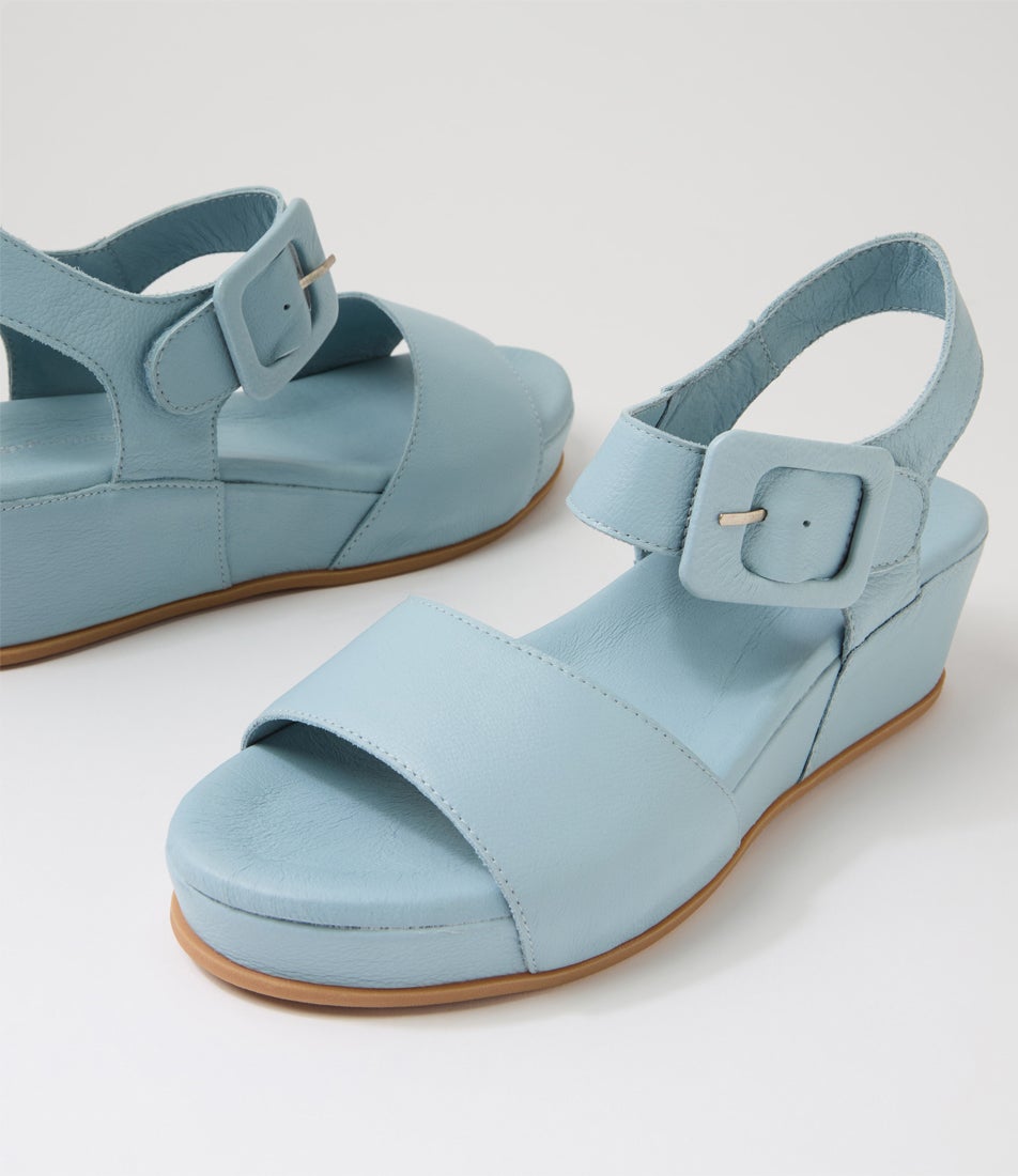 Fedila Denim Leather Sandals