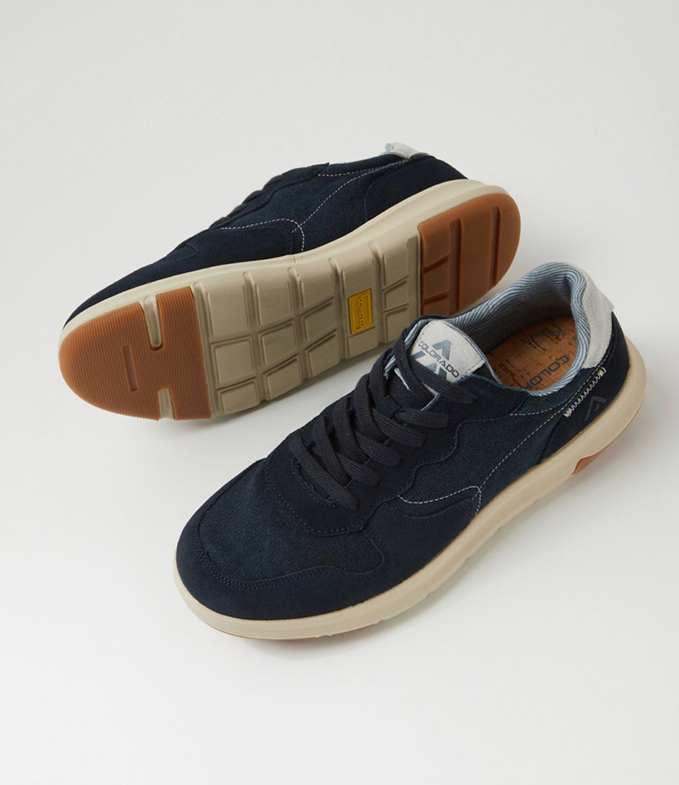 Hinz Navy Suede Sneakers Hinz Navy Suede Sneakers