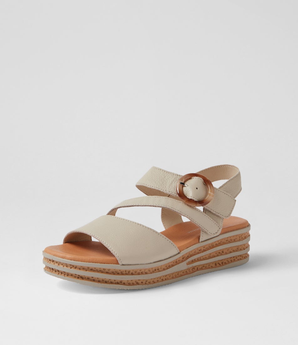 Charleen Almond Leather Sandals