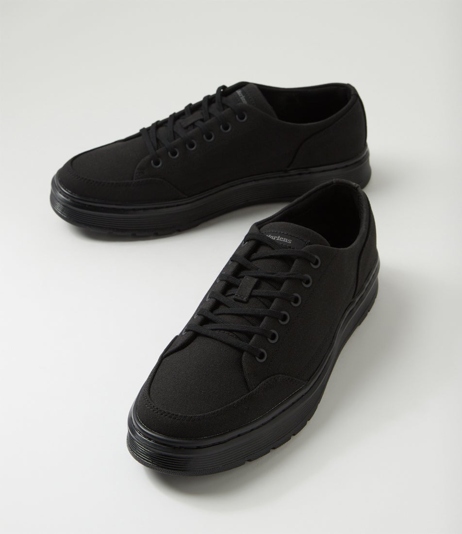 Brookline Canvas 6 Tie Black Canvas Sneakers