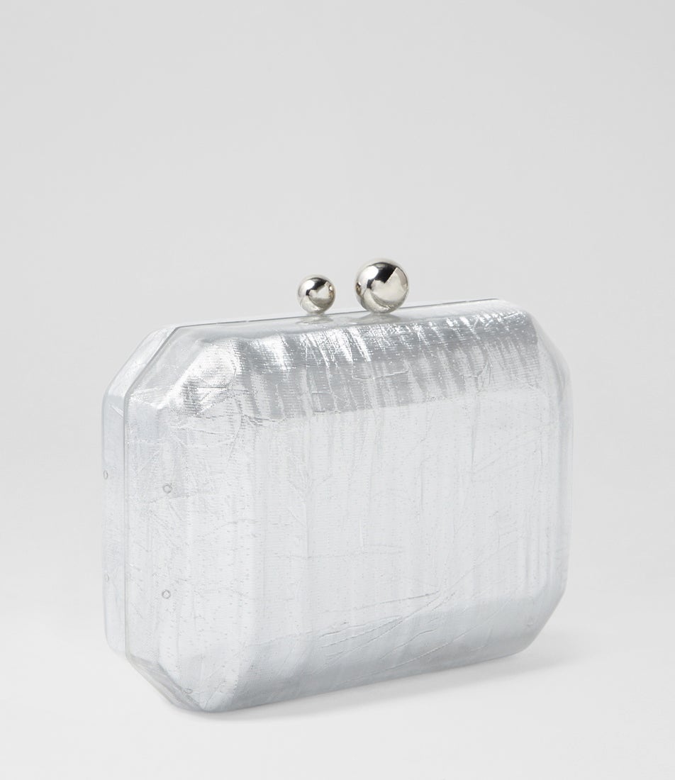 Mateo Silver Clutch