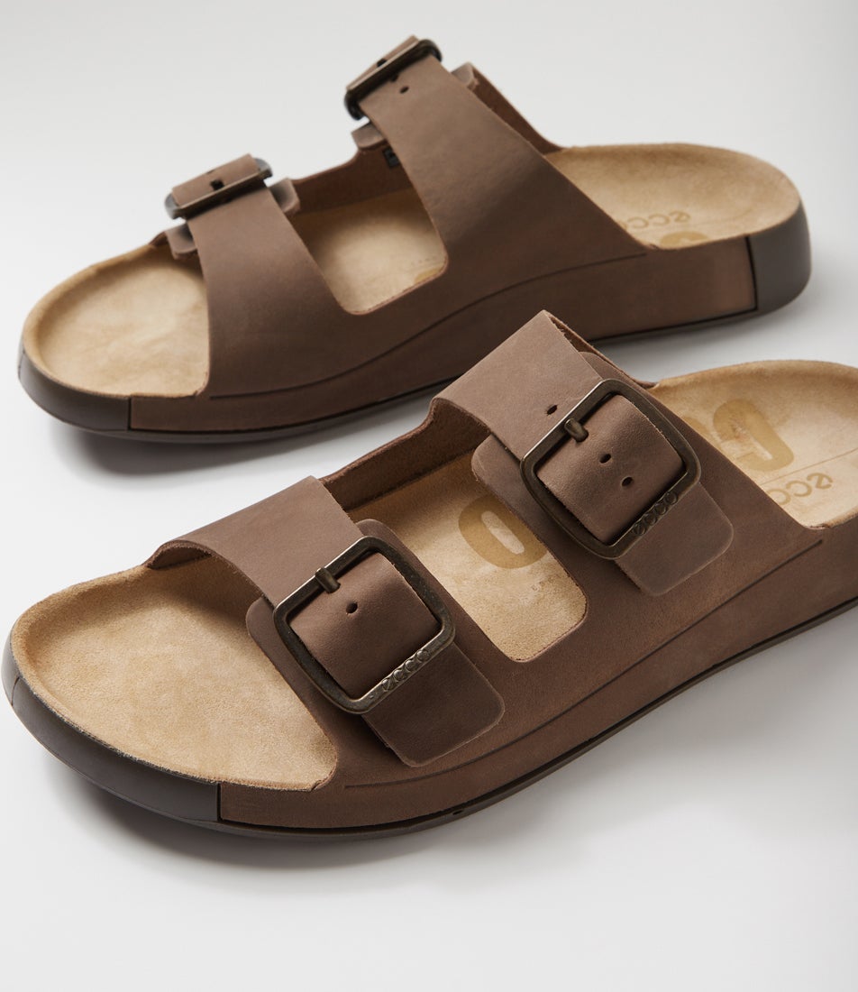 500984 Cozmo M Nutmeg Brown Nubuck Slides