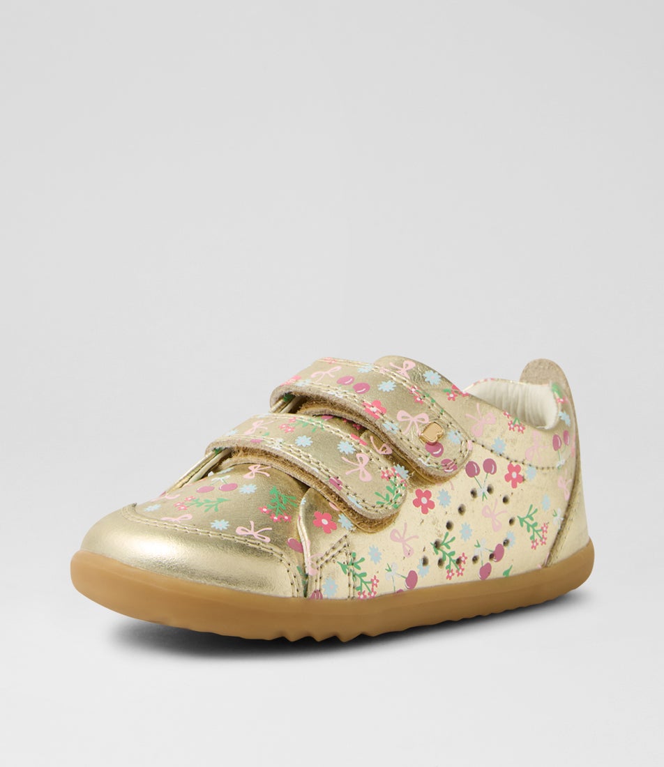 Su Ace Infant Gold Multi Leather Sneakers