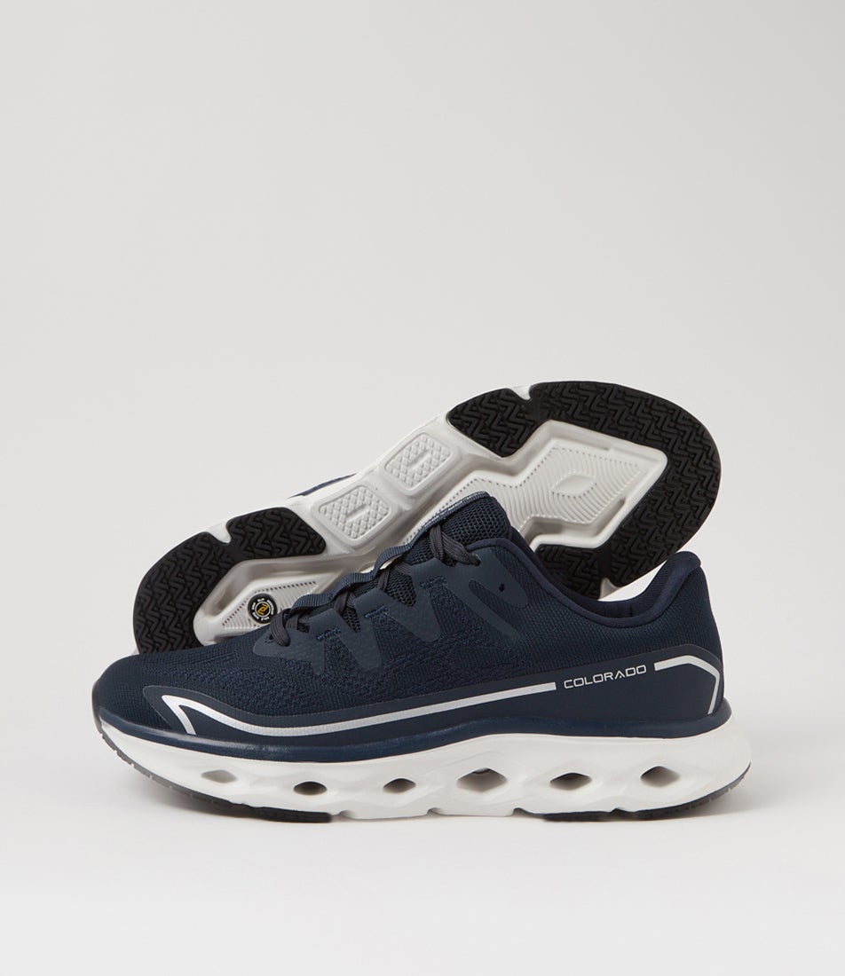 Flow Navy Mesh Sneakers