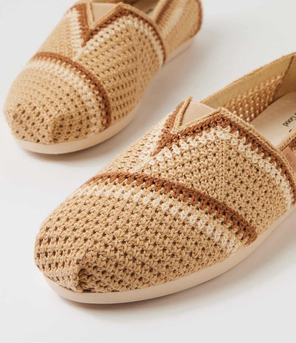 Alpargata Almond Multi Canvas Flat Shoes