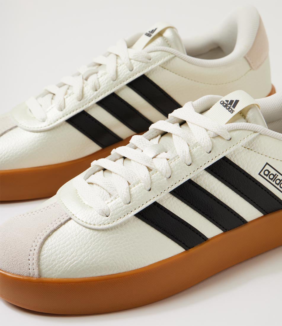 Vl Court 3 W Ice Gold Metallic Black Off White Sneakers