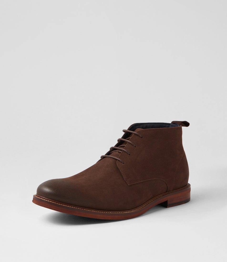 Uphold Coffee Nubuck Lace Up Boots
