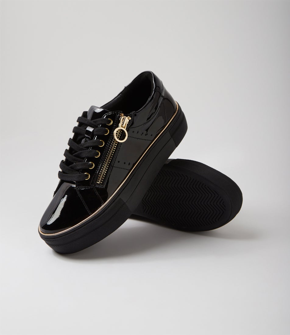 Skillex Black Patent Pu Sneakers
